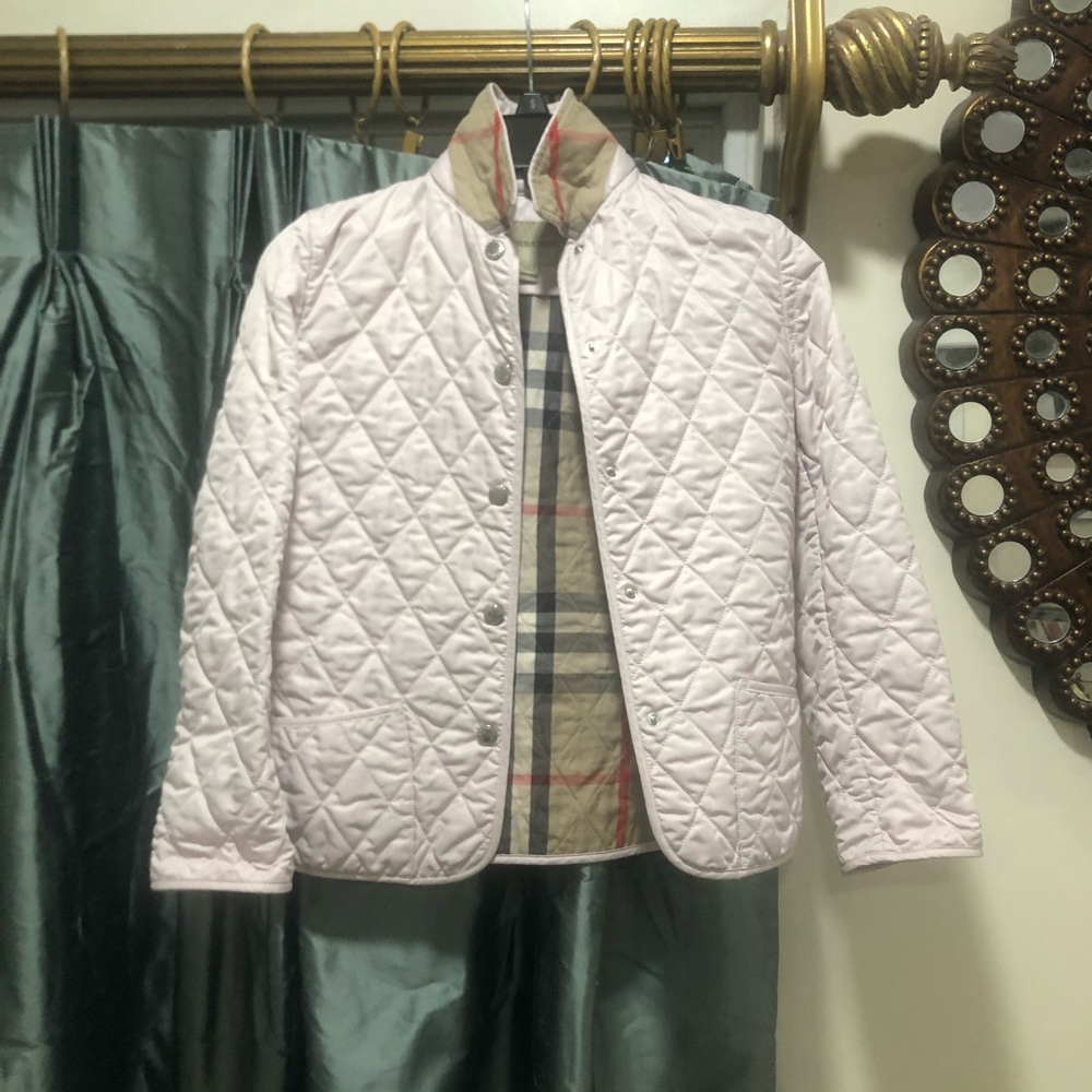 kids designer quilter Burberry jacket